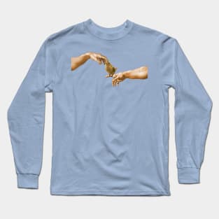 scritching a conure Long Sleeve T-Shirt